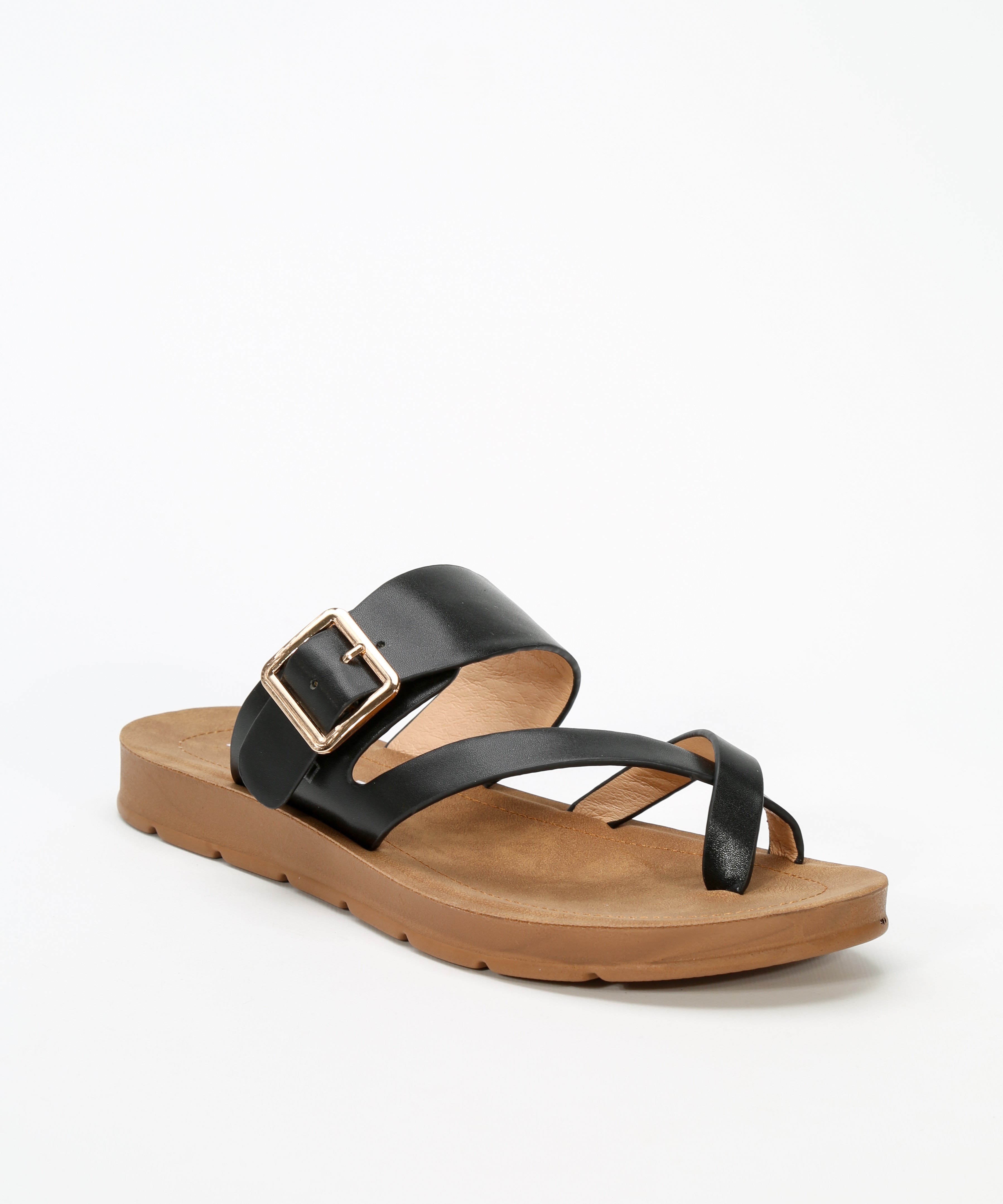 Sandalias planas hebilla image number null